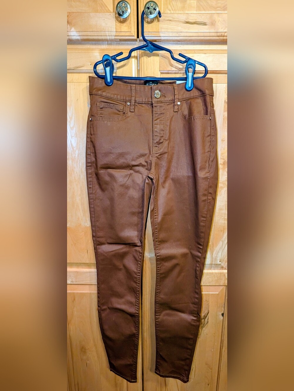 Straight Leg Women's Pants in Brown